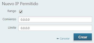 New allowed ip address range form